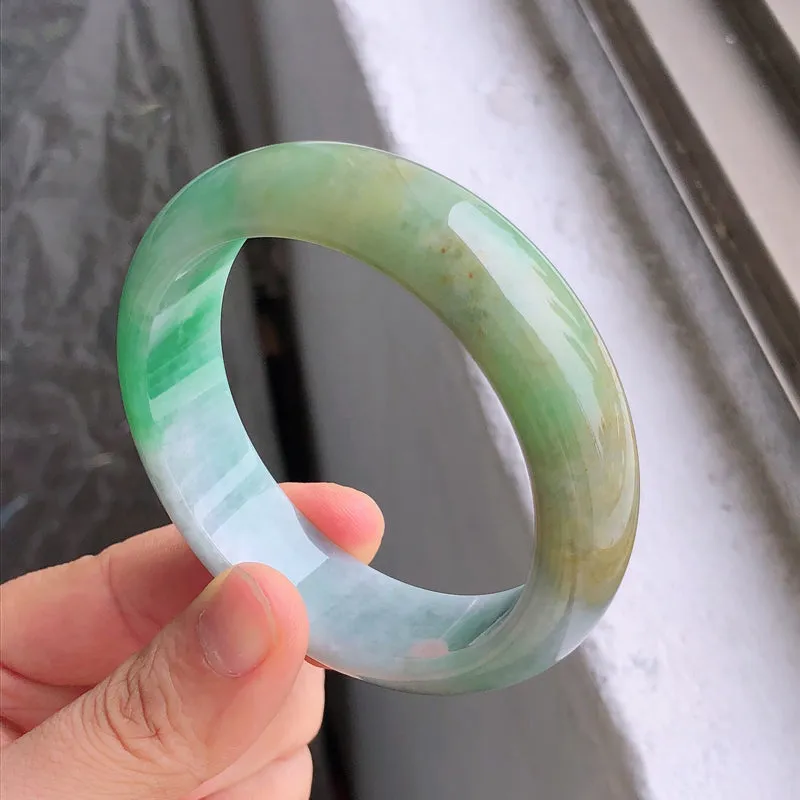 Natural Jade Bangle Jadeite Bangle Internal Diameter 57.9mm NBE061