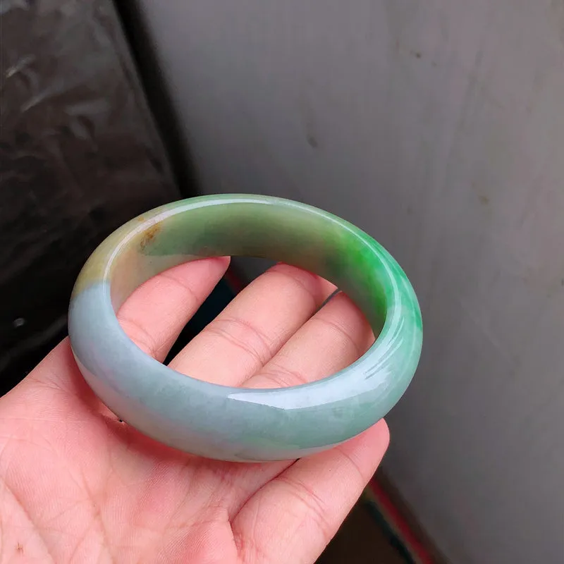 Natural Jade Bangle Jadeite Bangle Internal Diameter 57.9mm NBE061