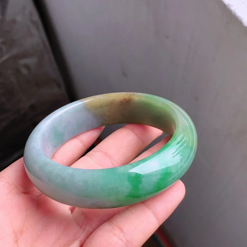 Natural Jade Bangle Jadeite Bangle Internal Diameter 57.9mm NBE061