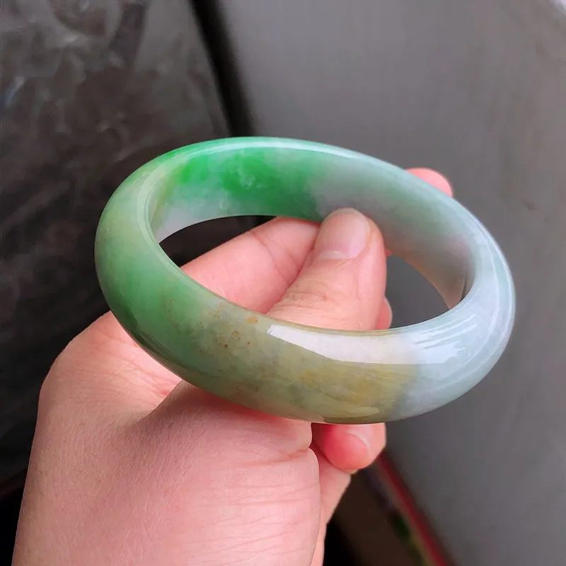 Natural Jade Bangle Jadeite Bangle Internal Diameter 57.9mm NBE061