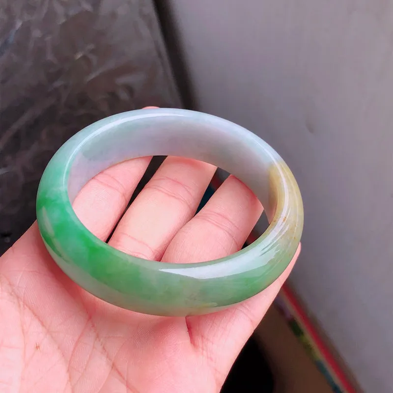 Natural Jade Bangle Jadeite Bangle Internal Diameter 57.9mm NBE061