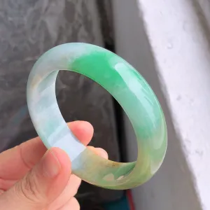 Natural Jade Bangle Jadeite Bangle Internal Diameter 57.9mm NBE061