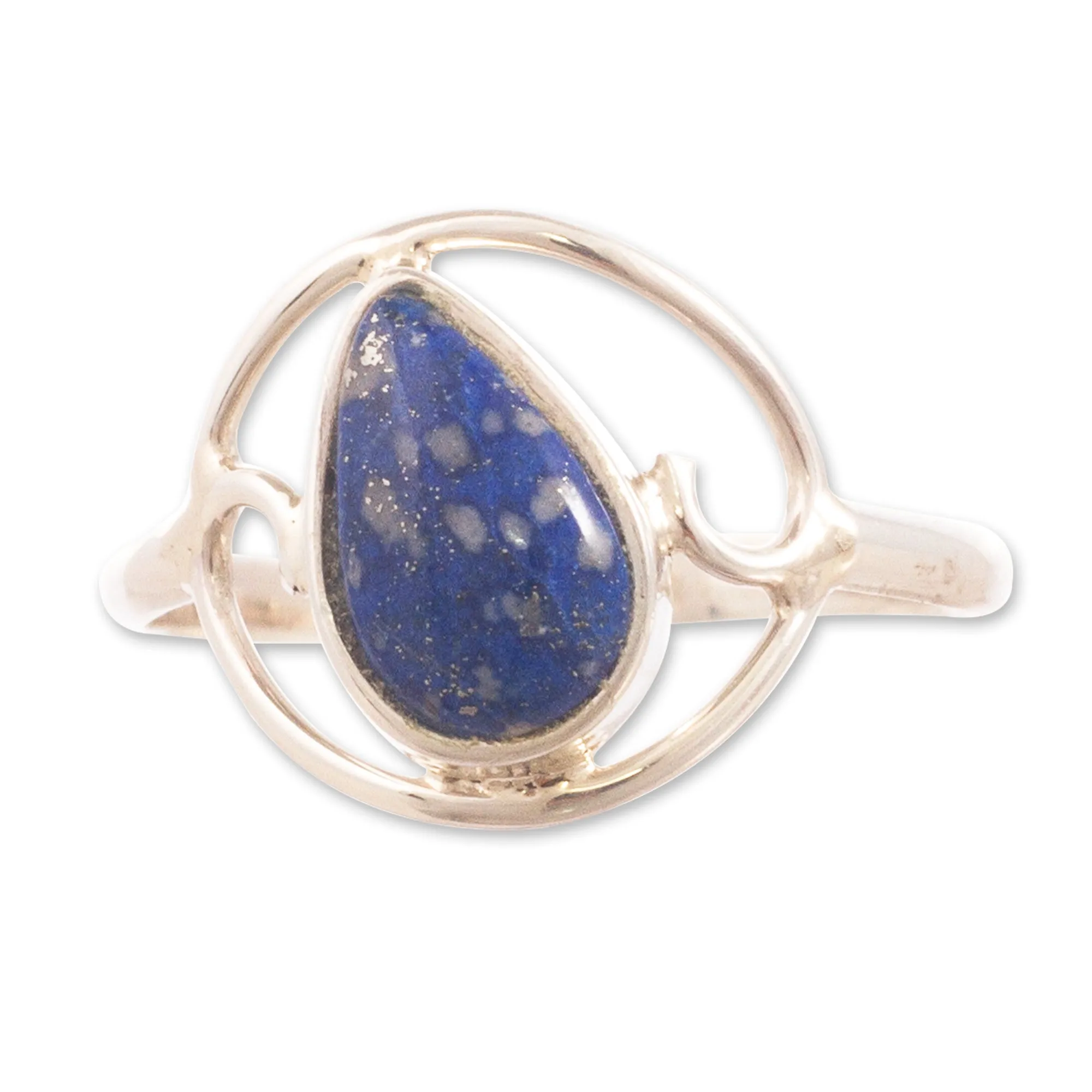 Natural Lapis Lazuli Cocktail Ring - Universal Truth | NOVICA
