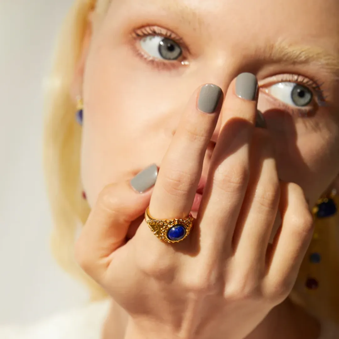 NM - Staring Ring COLOR — Lapis lazuli
