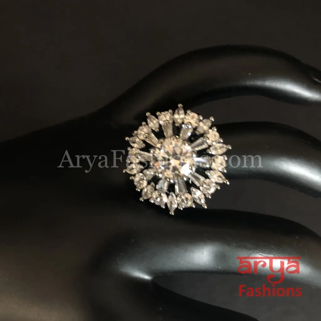 Numi Cubic Zirconia Statement Cocktail Ring