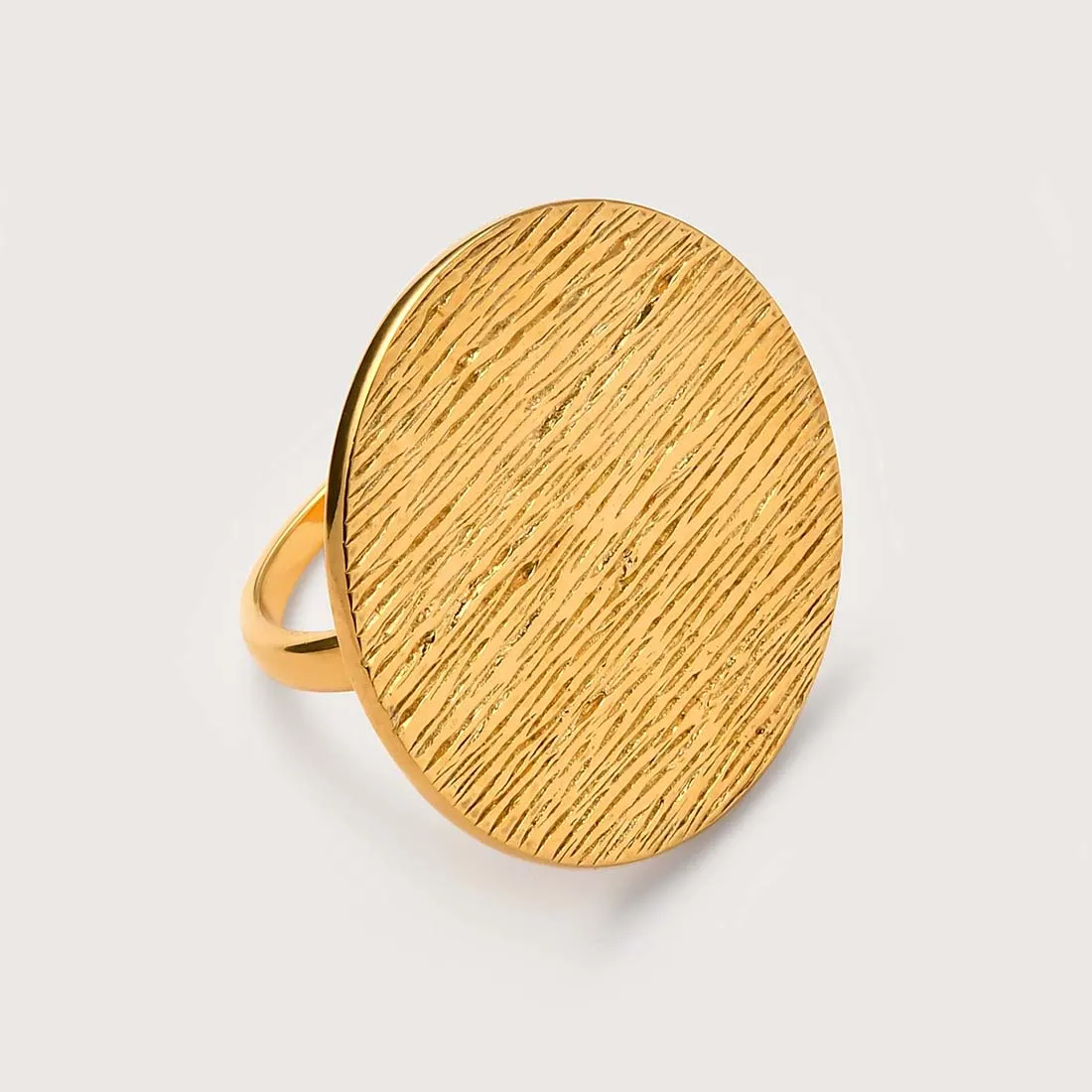Ocean Disc Wave Cocktail Ring