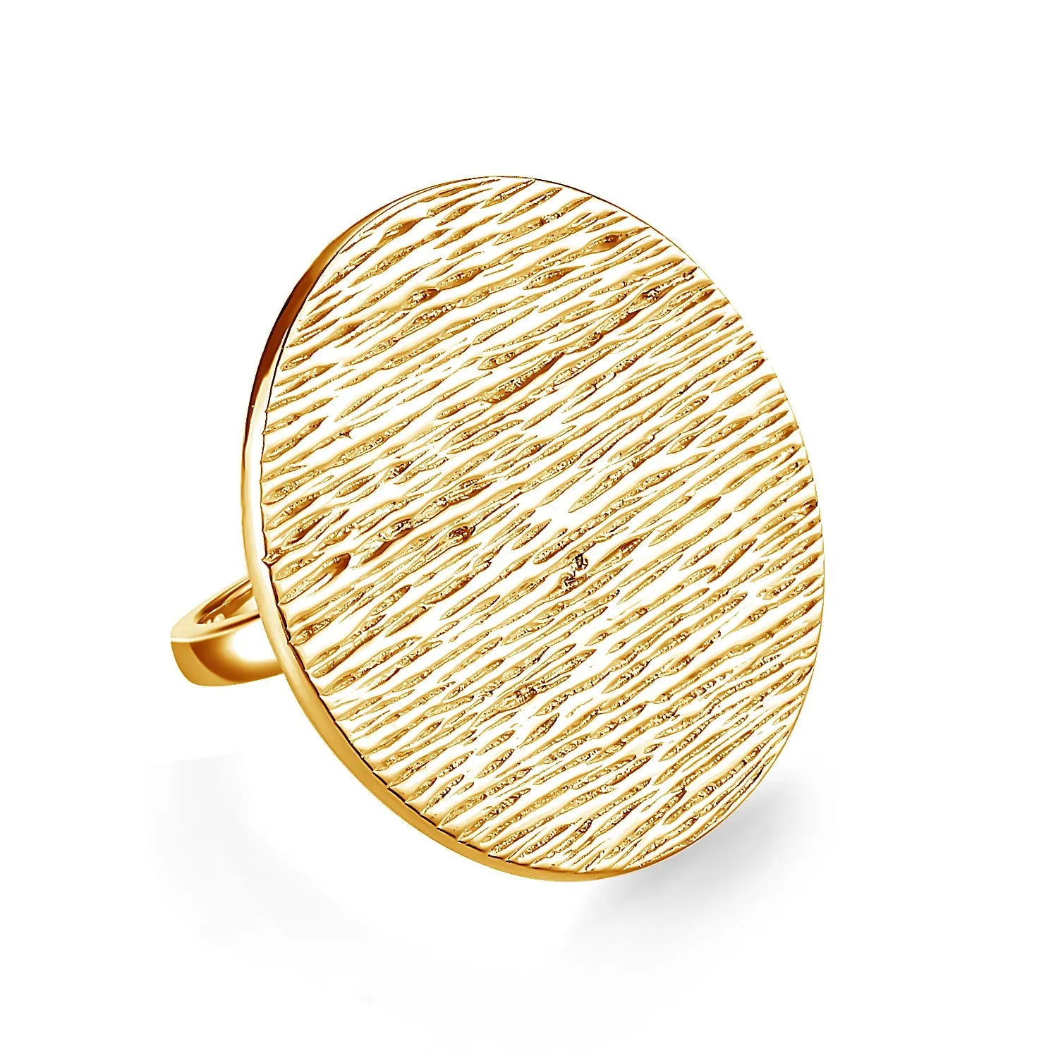 Ocean Disc Wave Cocktail Ring