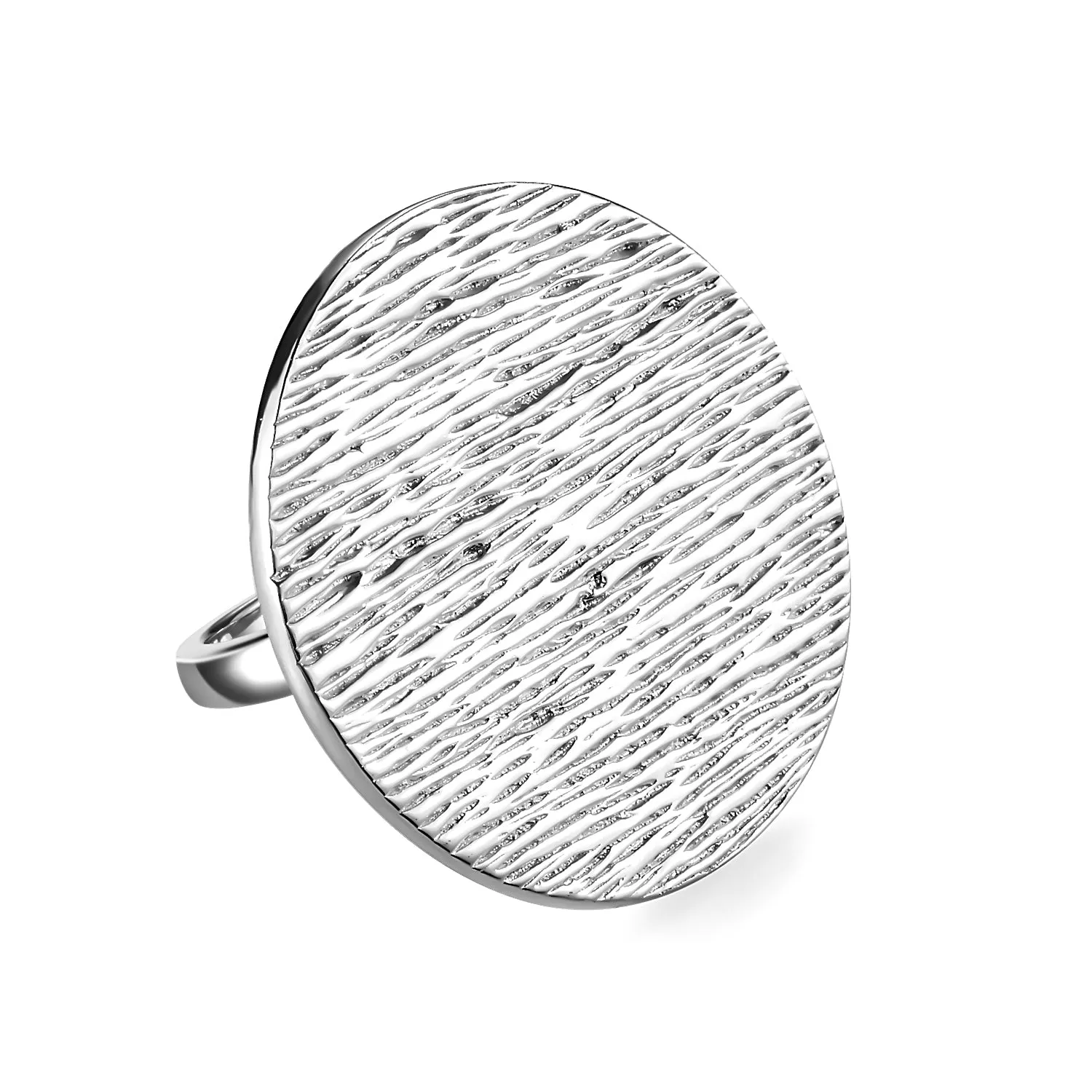 Ocean Disc Wave Cocktail Ring