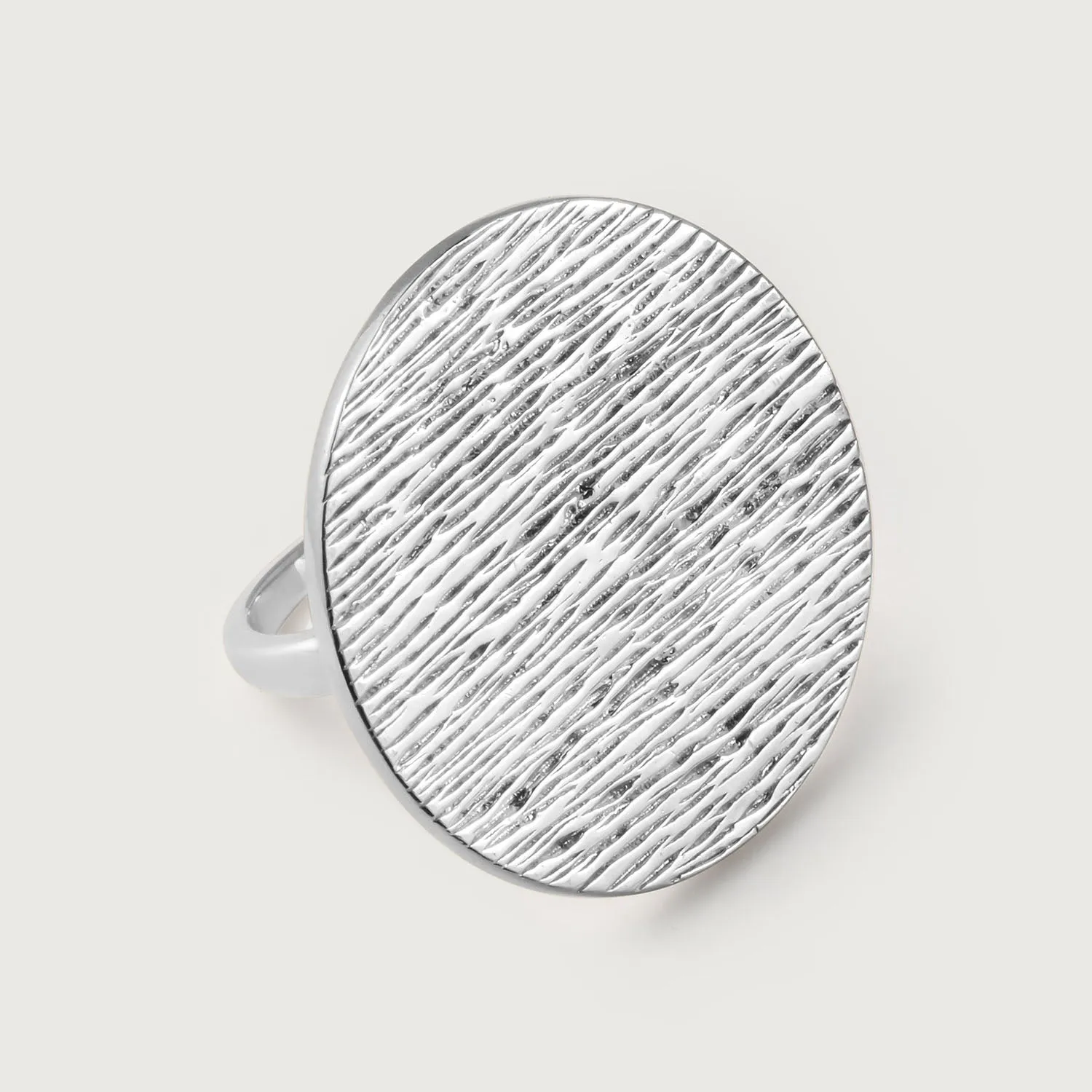 Ocean Disc Wave Cocktail Ring