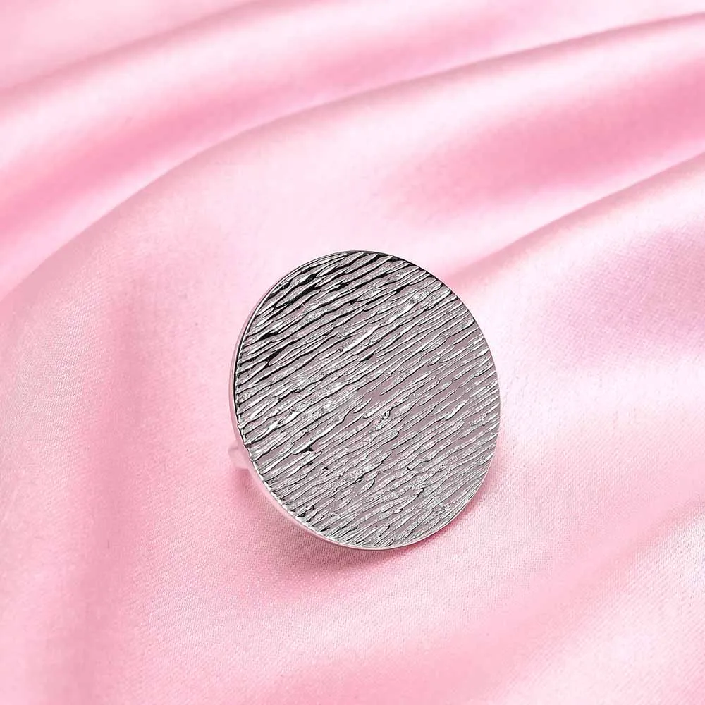 Ocean Disc Wave Cocktail Ring