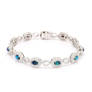 Opal and Diamond Bracelet