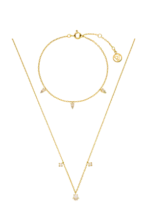 Opal Hope Set Gold