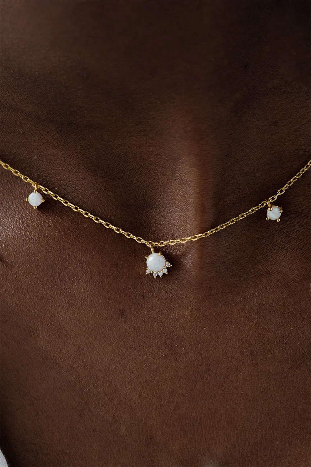 Opal Hope Set Gold