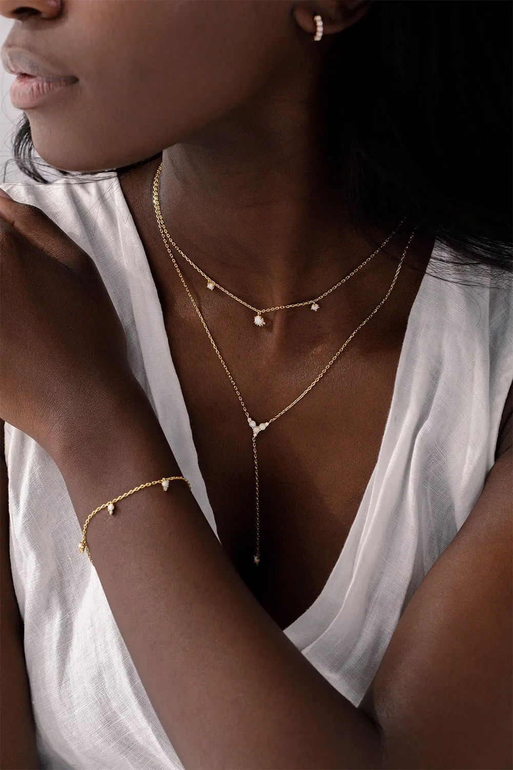 Opal Hope Set Gold