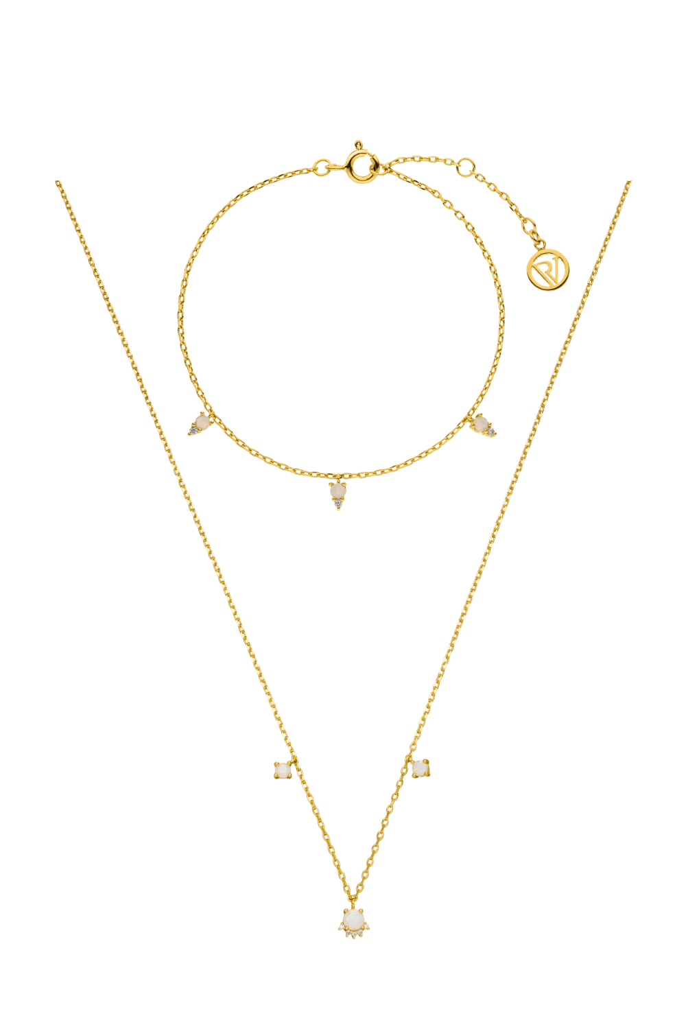 Opal Hope Set Gold