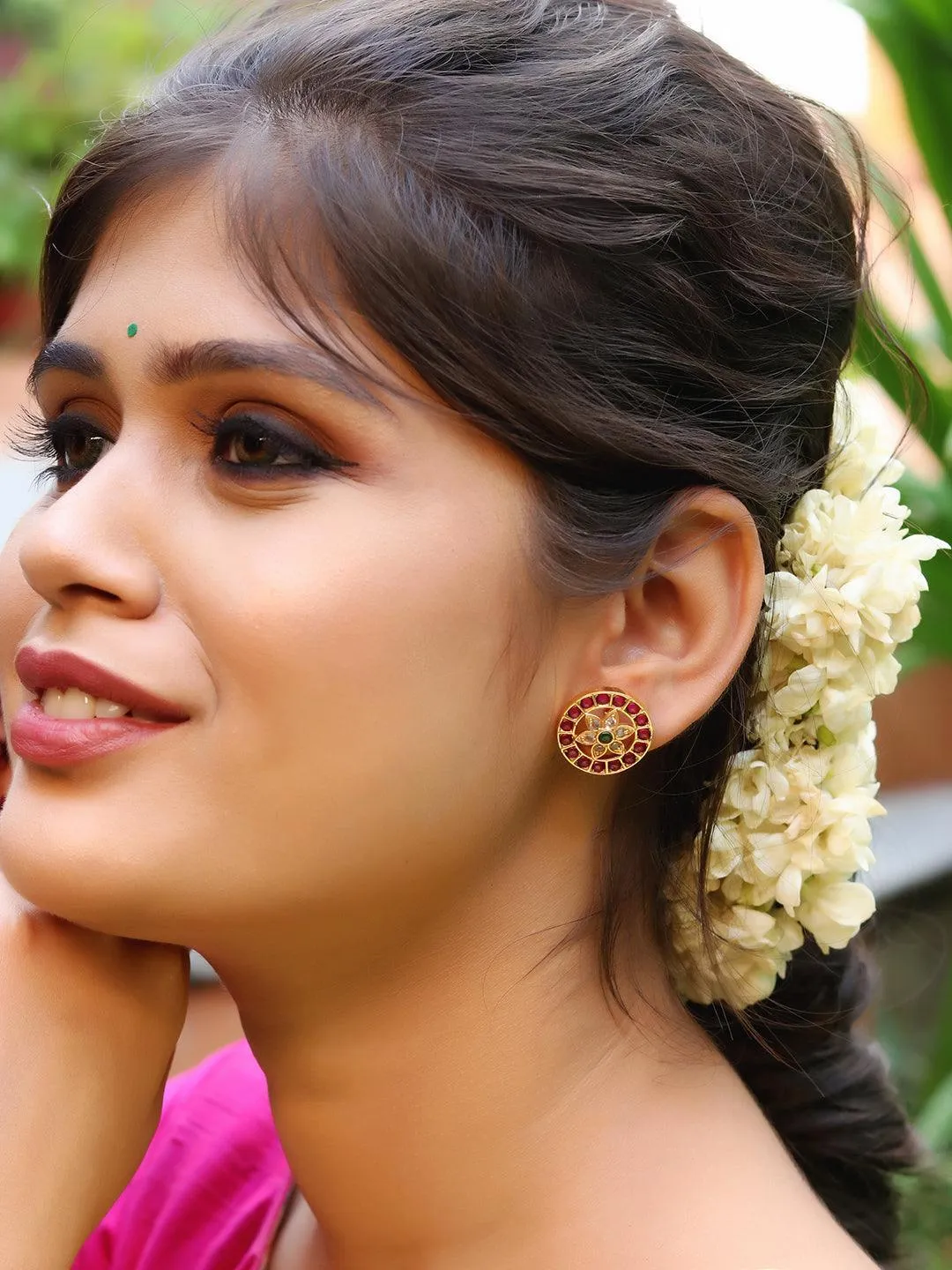 Original Kempu Floral Stud