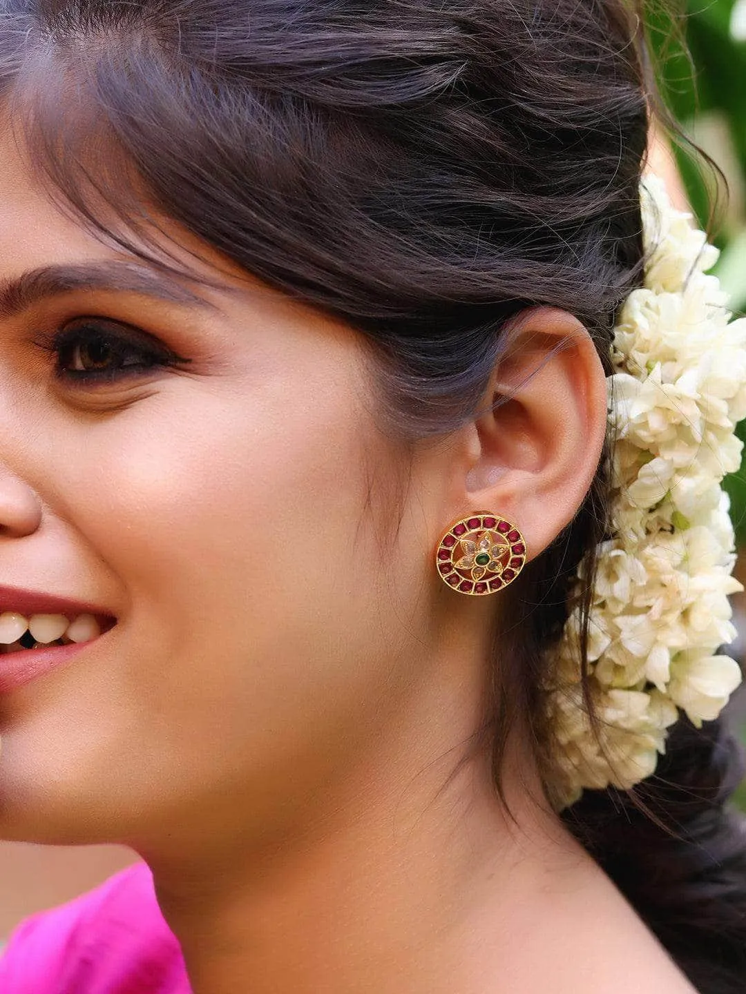Original Kempu Floral Stud