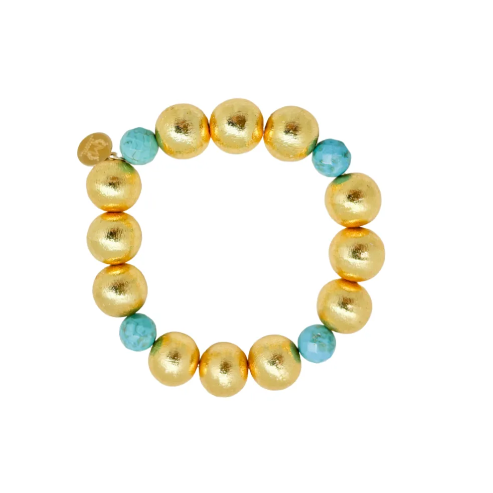 Pamela Gold & Turquoise Bracelet