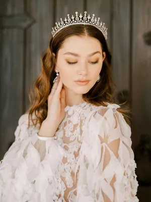 PHILLIPA Simulated Diamond Bridal Tiara