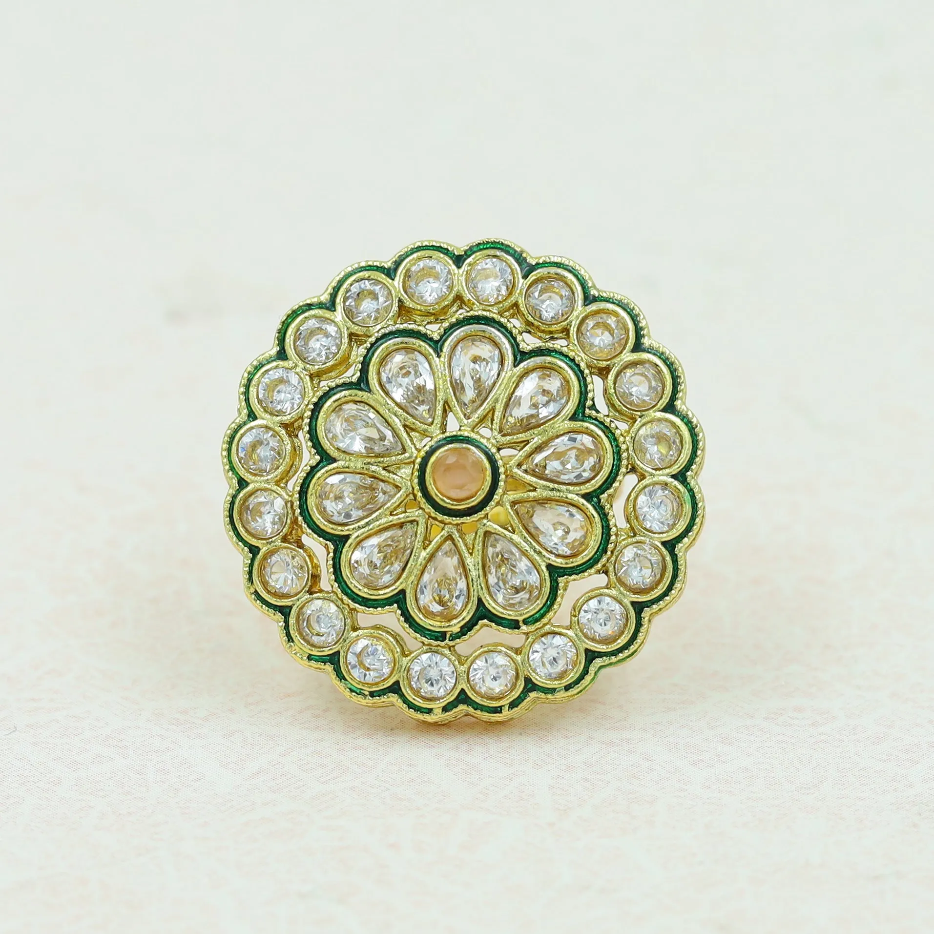 Polki Cocktail Ring 13615-21
