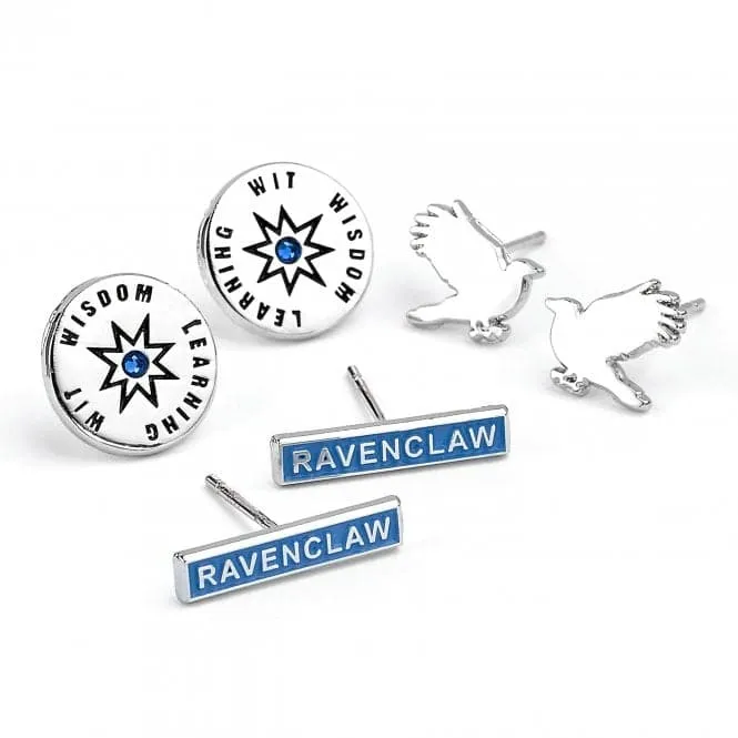 Ravenclaw Set of 3 Stud Earrings