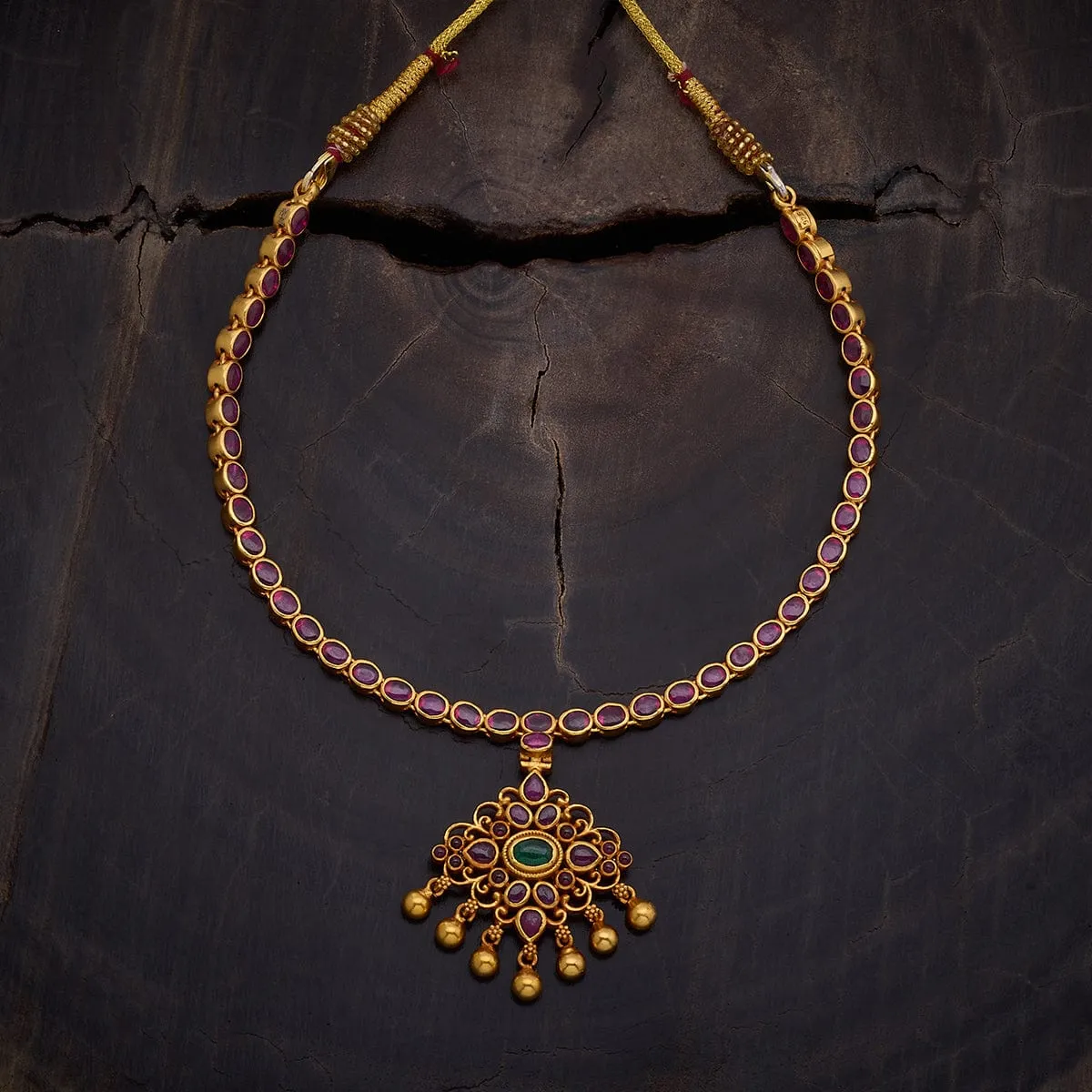 Reversible 92.5 Silver Temple Necklace 161856