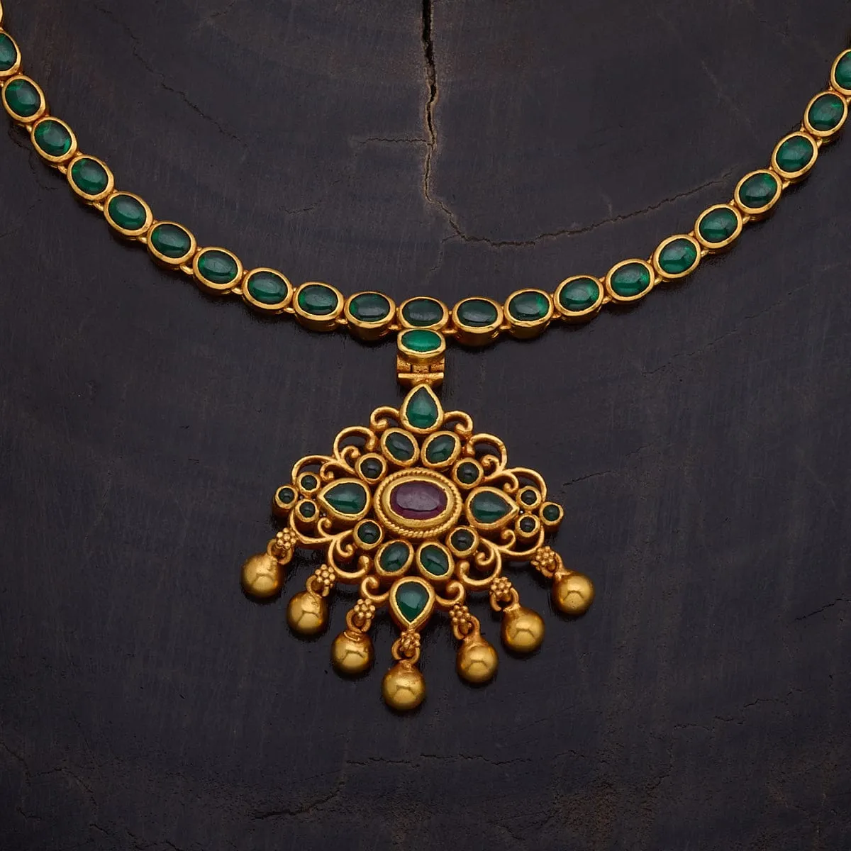 Reversible 92.5 Silver Temple Necklace 161856