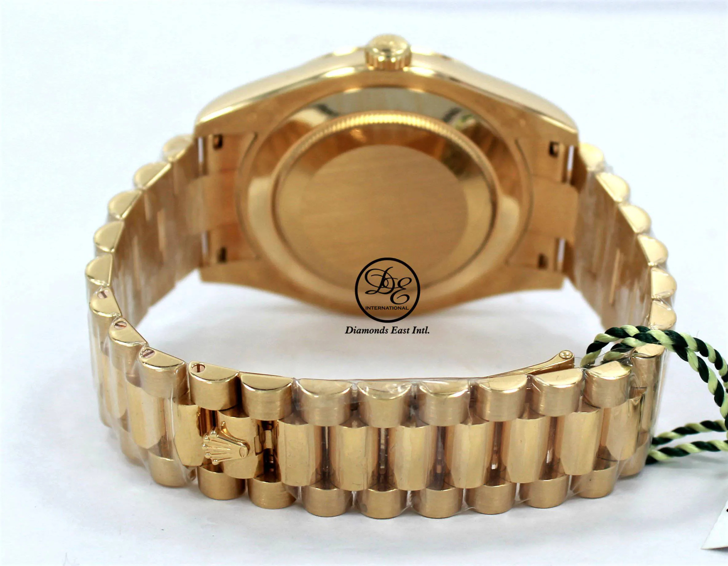 Rolex Day-Date II President 218238 18K Yellow Gold Fact Ruby & Diamond Dial BOX/PAPERS