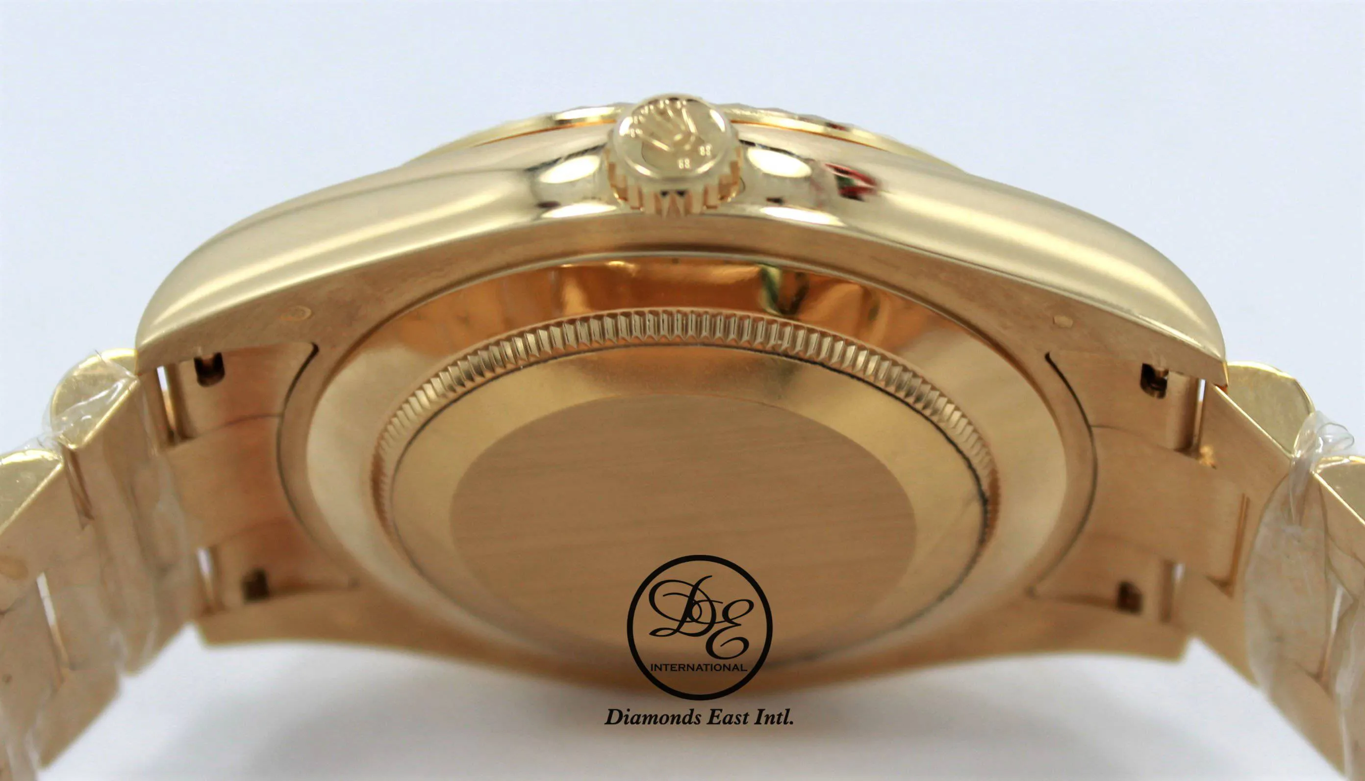 Rolex Day-Date II President 218238 18K Yellow Gold Fact Ruby & Diamond Dial BOX/PAPERS