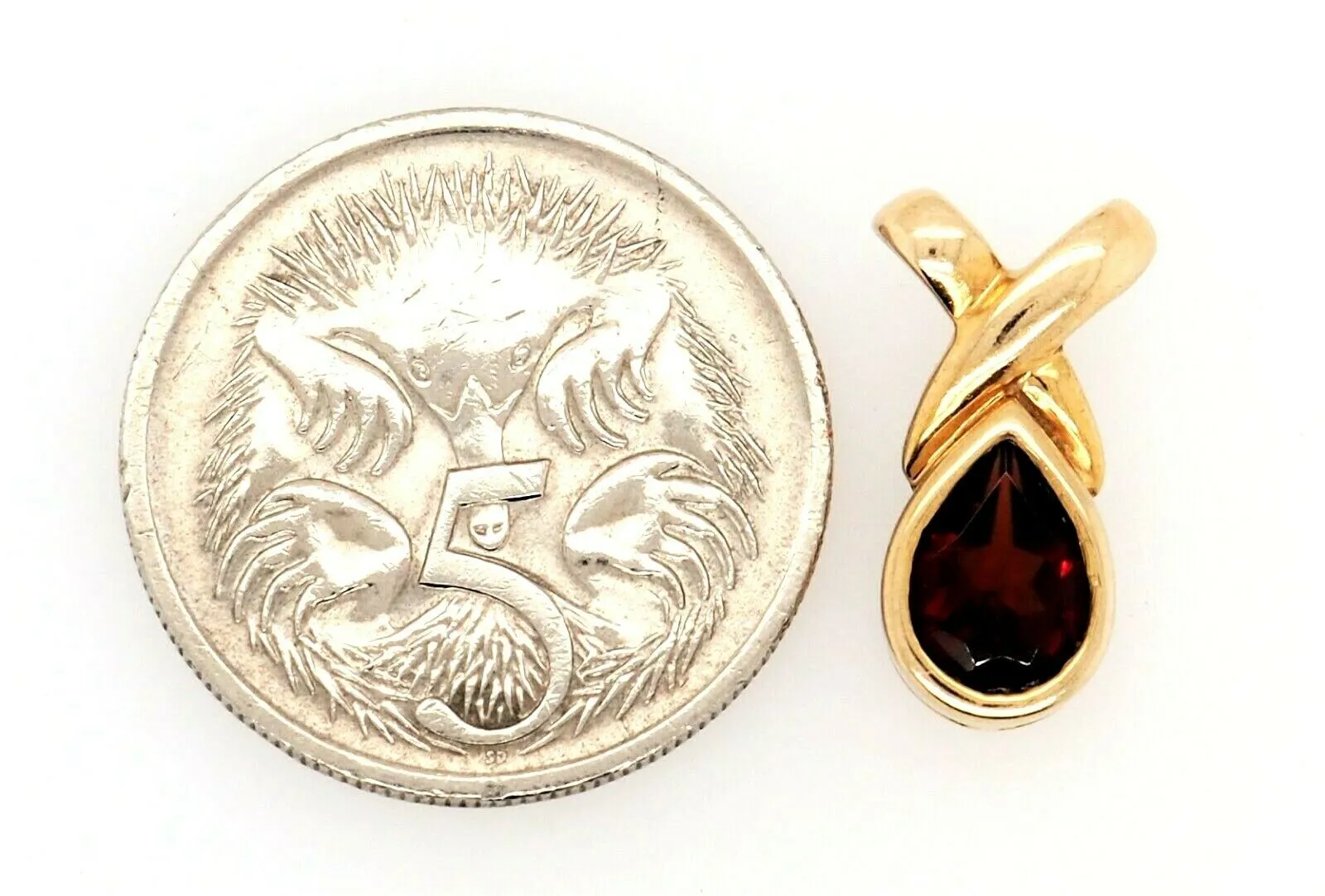 Ruby 9ct Yellow Gold Pendant
