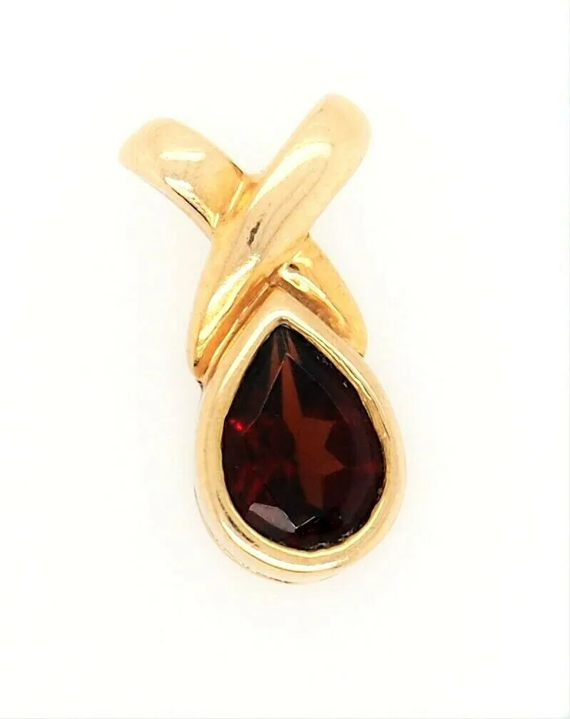 Ruby 9ct Yellow Gold Pendant
