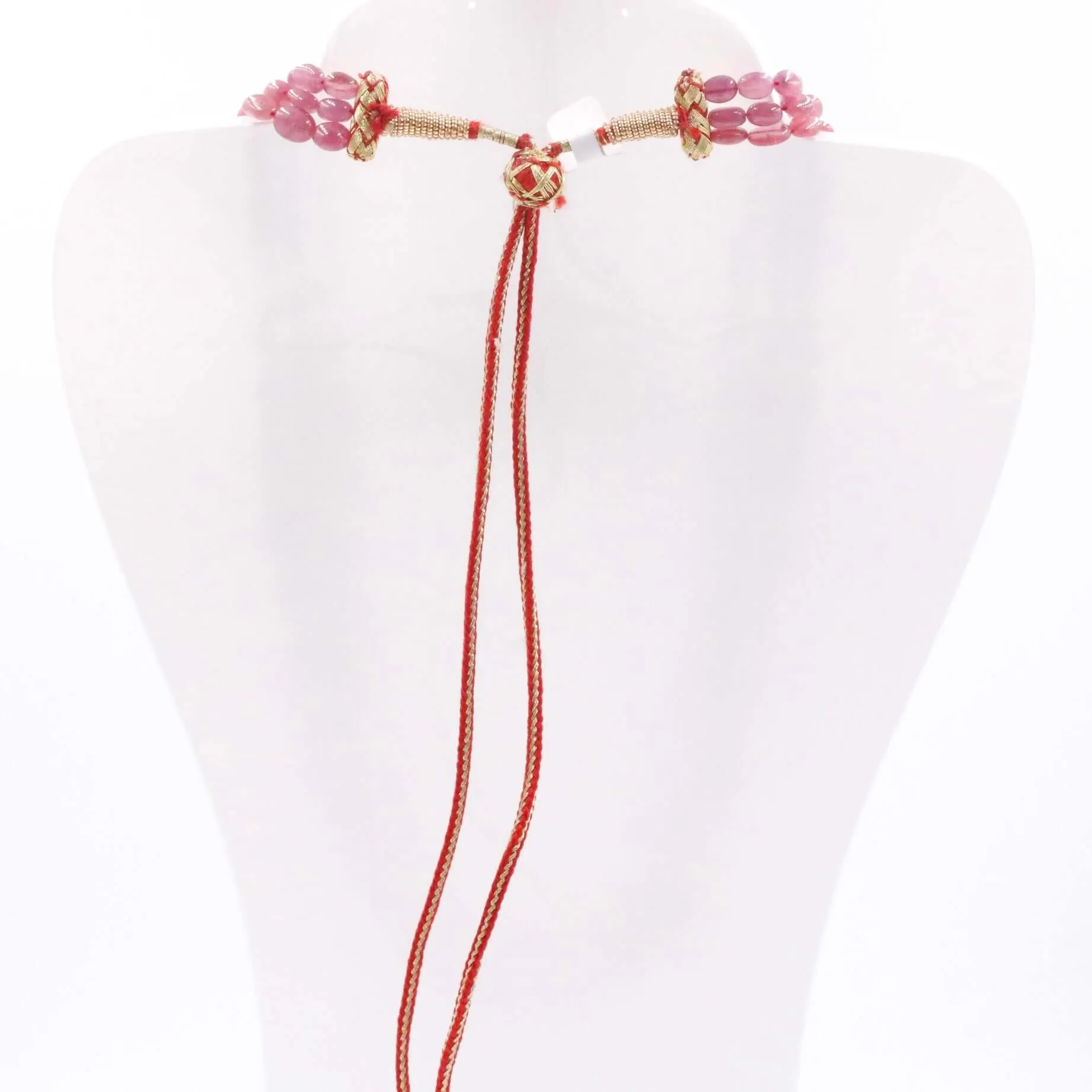 Ruby and Pearl Necklace Layered Necklace Gemstone Necklace Long Necklace Sarafa Necklace Multi Strand Necklace SKU 6143333