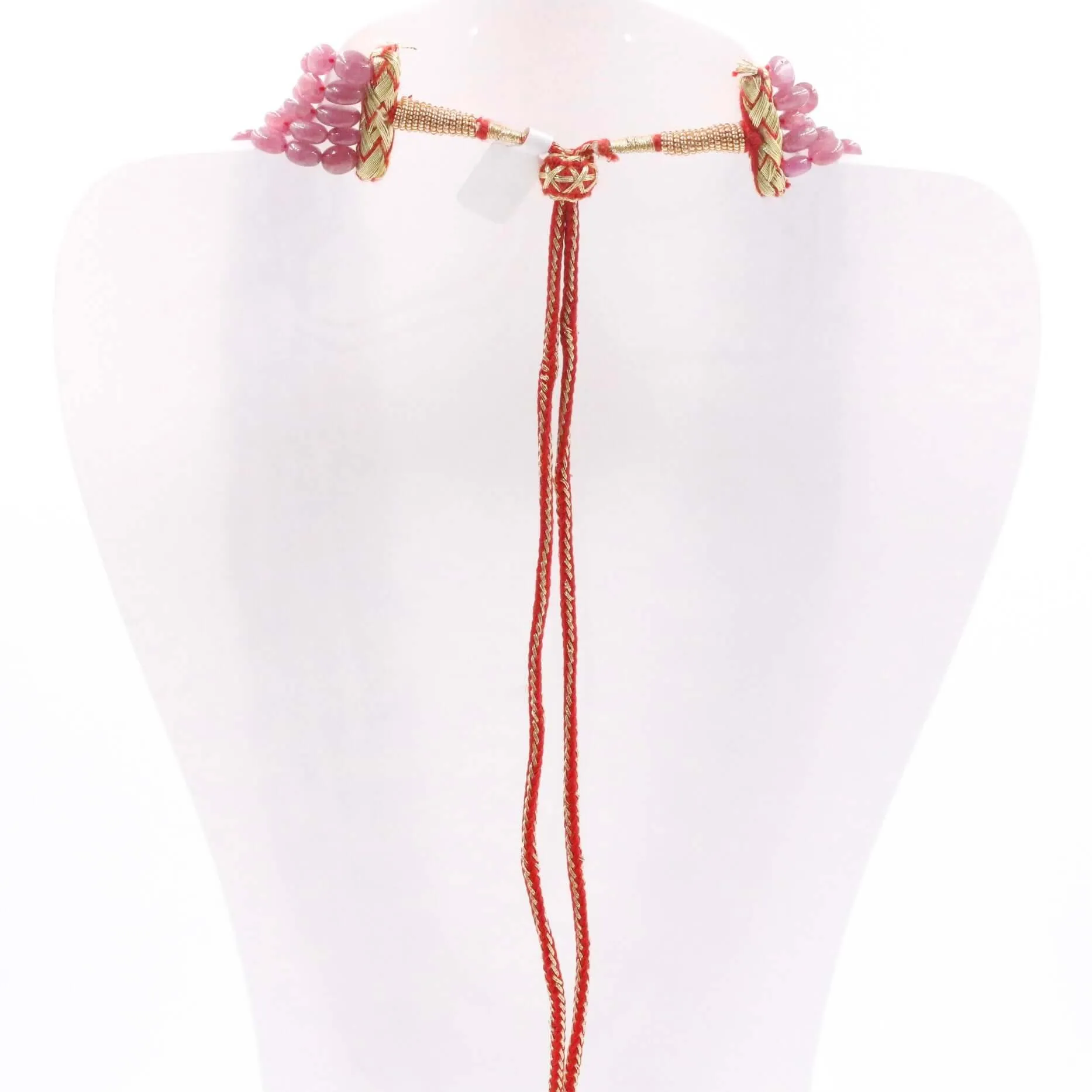Ruby and Pearl Necklace Layered Necklace Gemstone Necklace Long Necklace Sarafa Necklace Multi Strand Necklace SKU 6143333
