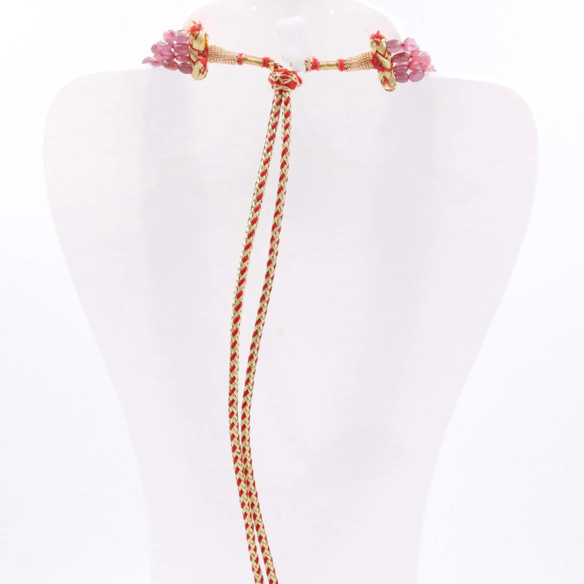 Ruby and Pearl Necklace Layered Necklace Gemstone Necklace Long Necklace Sarafa Necklace Multi Strand Necklace SKU 6143333