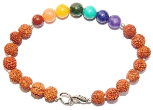 Rudraksha and Chakra beads bracelet