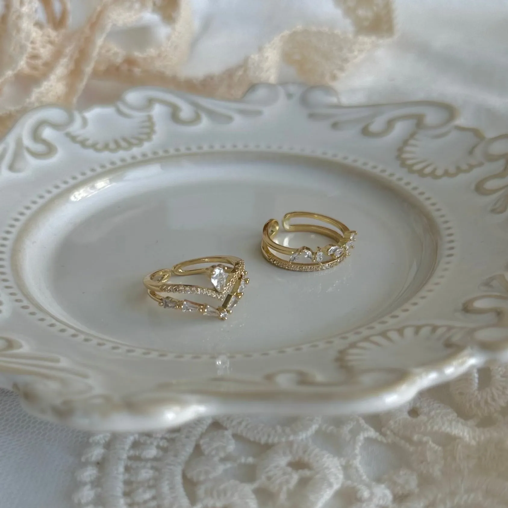 [Sample Sale] Baroque Ring Set - Lucille
