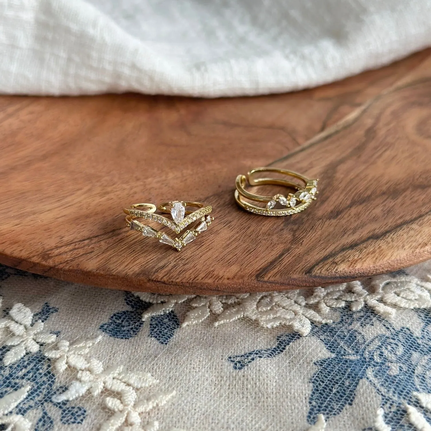 [Sample Sale] Baroque Ring Set - Lucille