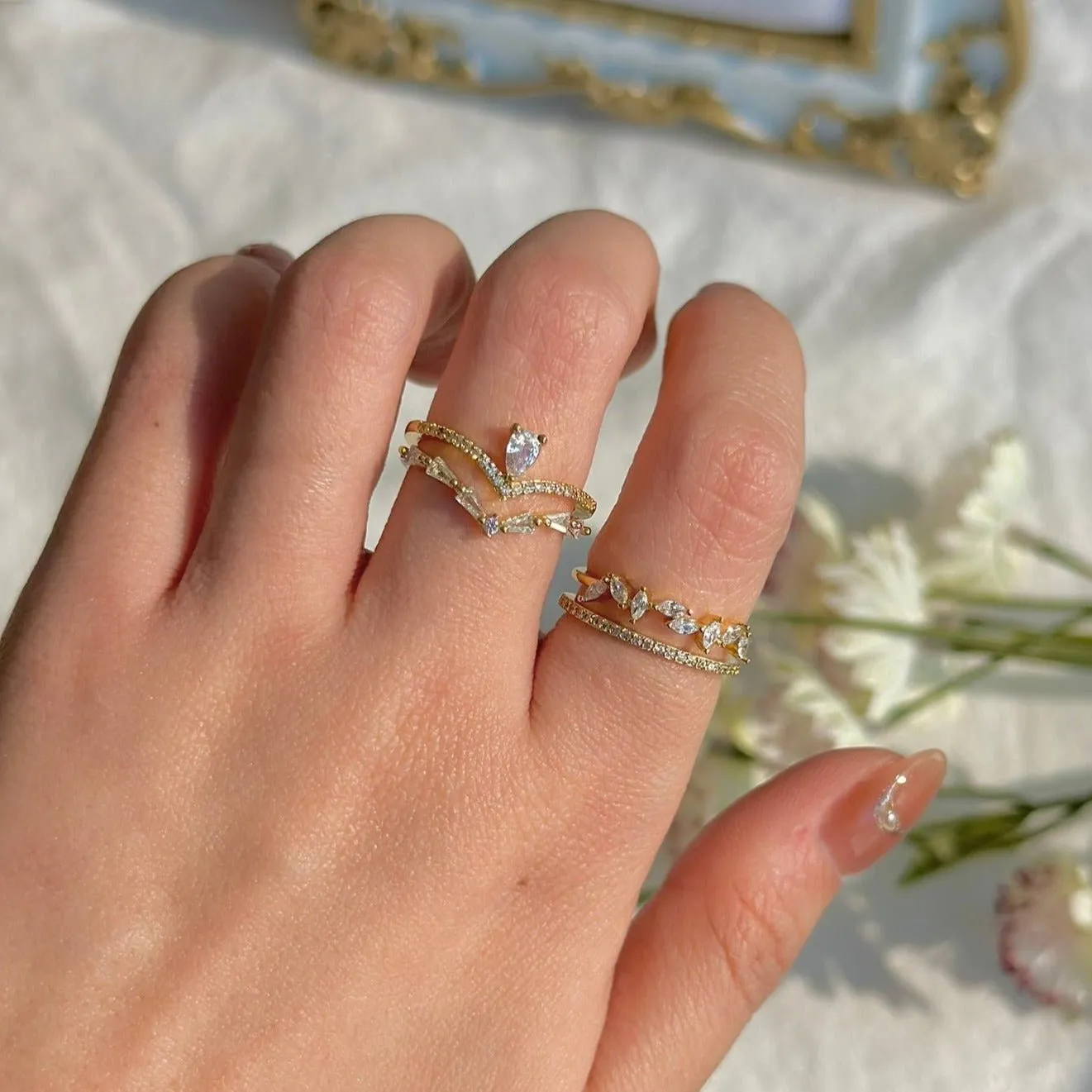 [Sample Sale] Baroque Ring Set - Lucille