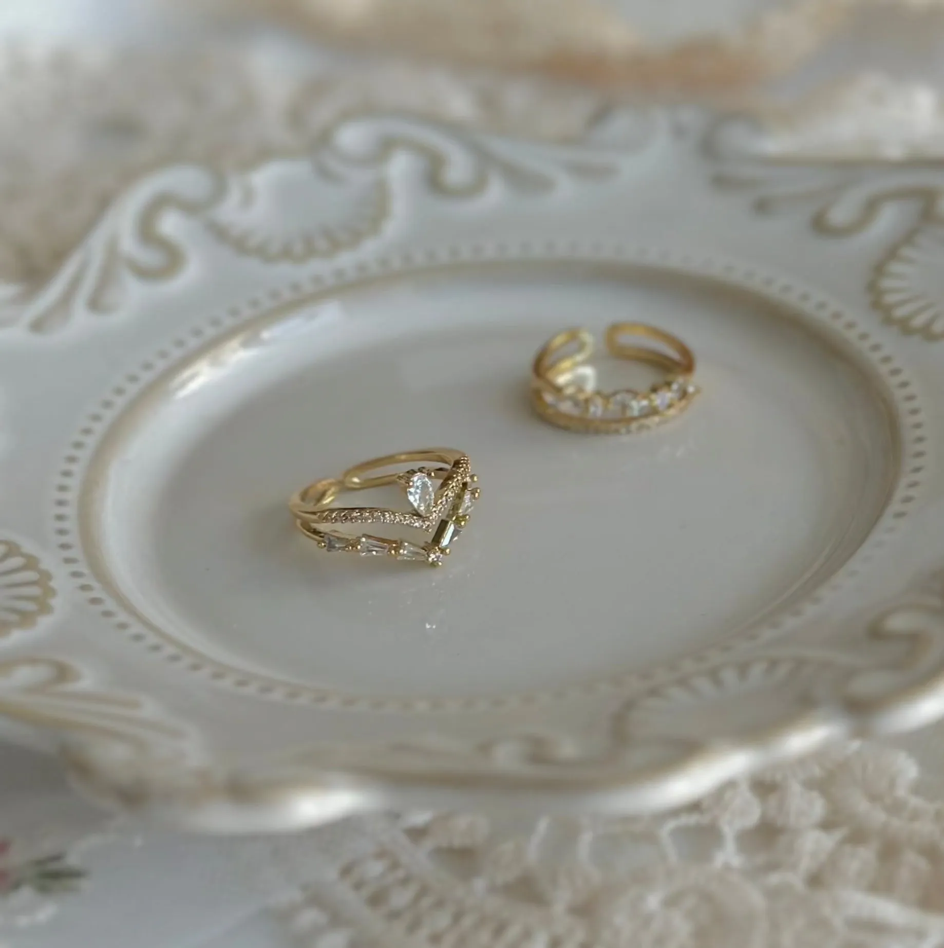 [Sample Sale] Baroque Ring Set - Lucille