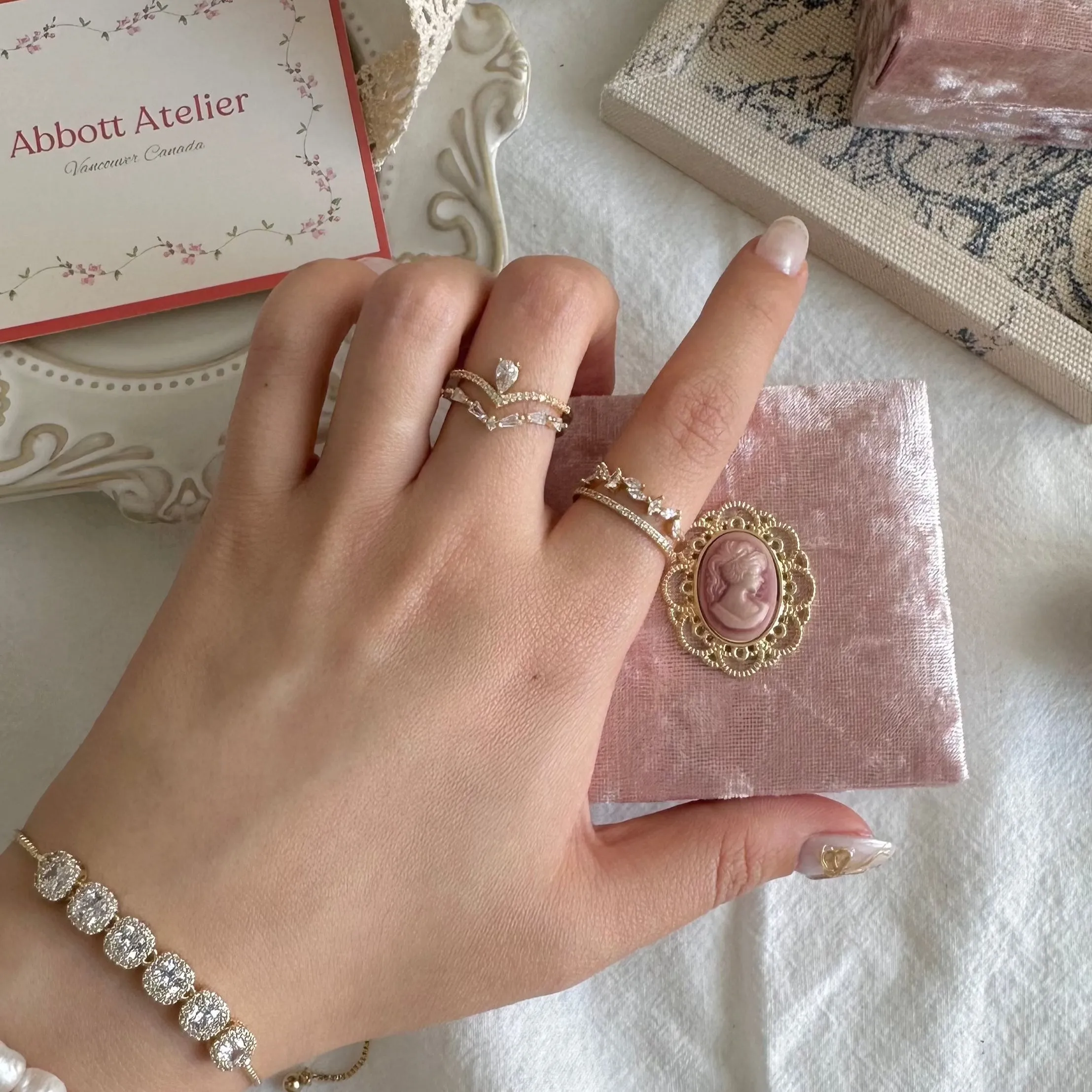 [Sample Sale] Baroque Ring Set - Lucille