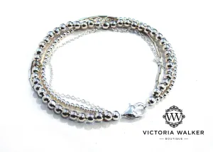 Silver strands bracelet Silver strands bracelet