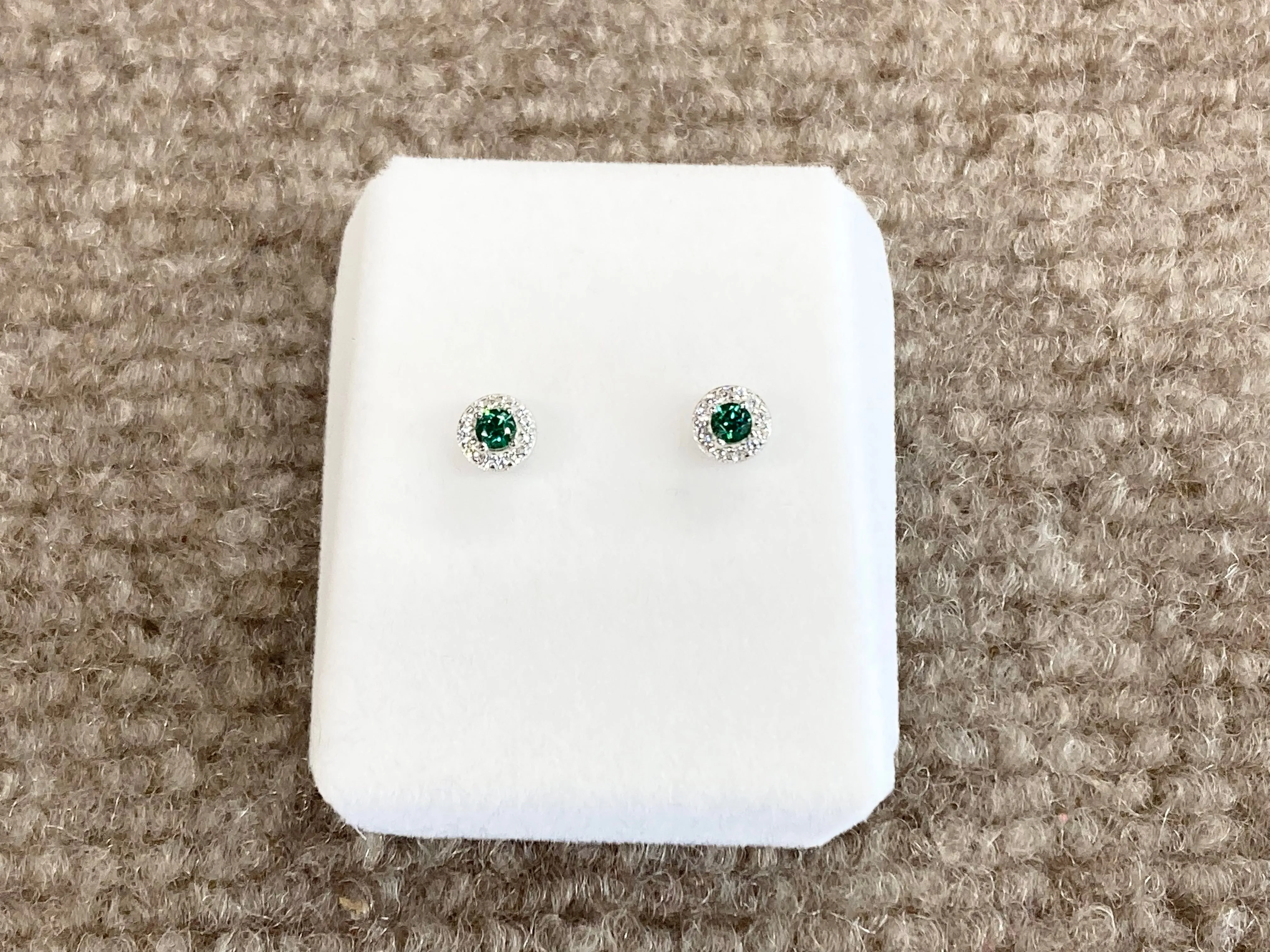 Silver Swarovski Zirconium Earrings