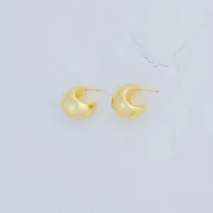 Small Chunky Moon Open Hoop