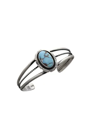 Sterling Silver Golden Hills Turquoise Bracelet