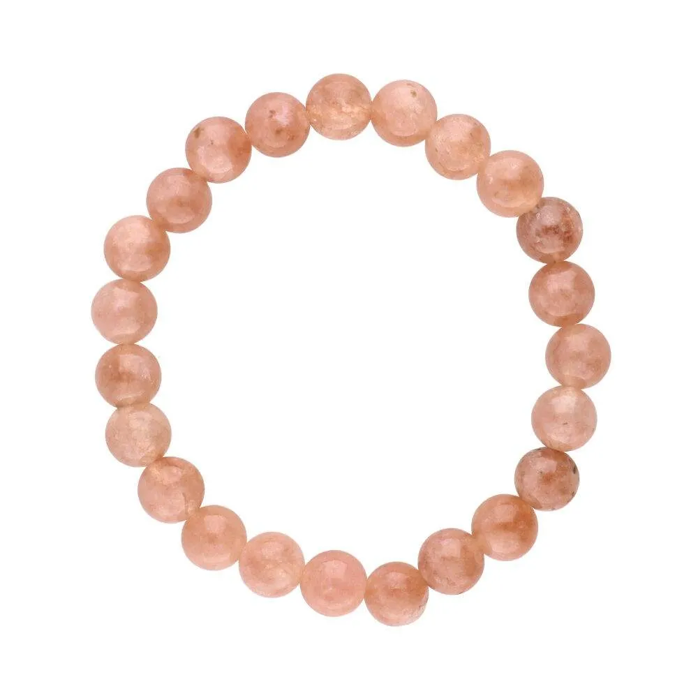 Sunstone Crystal Bead Bracelet 8mm