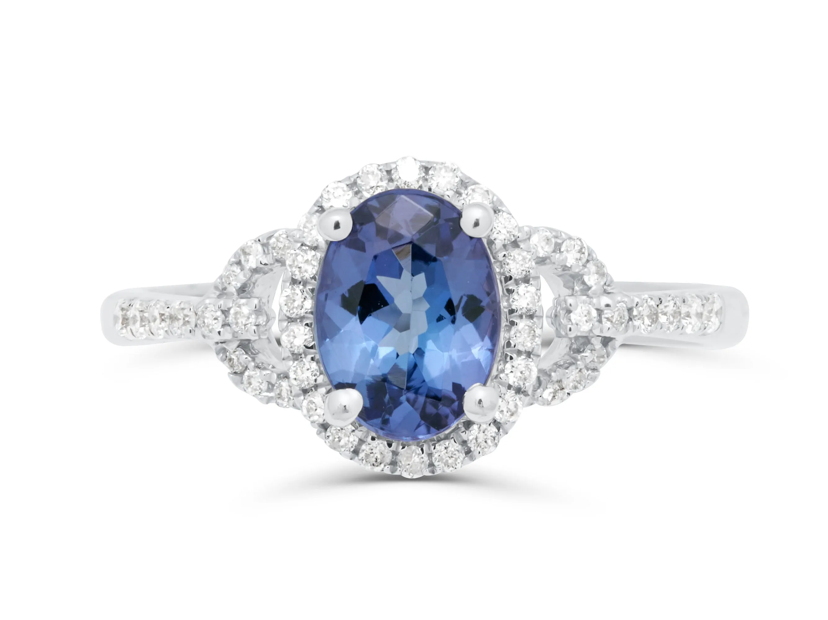 Tanzanite Oval Cut English Style Ring
