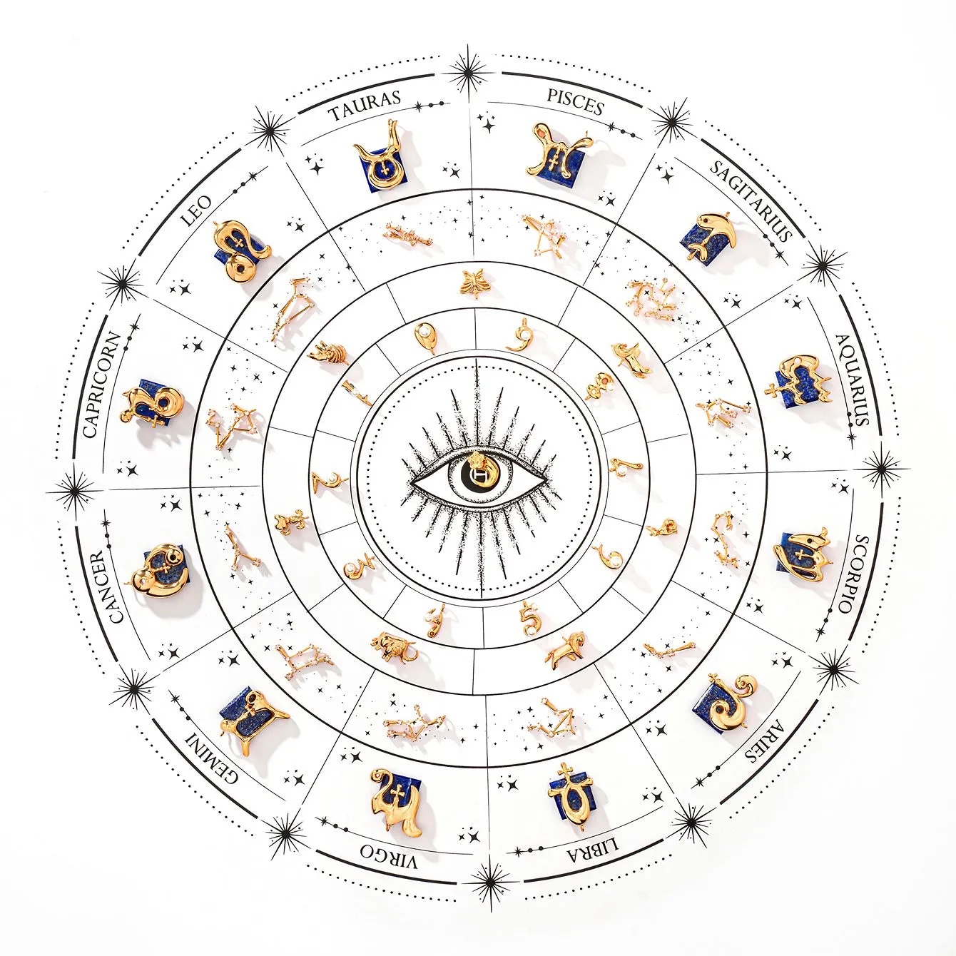 Taurus Zodiac Studs