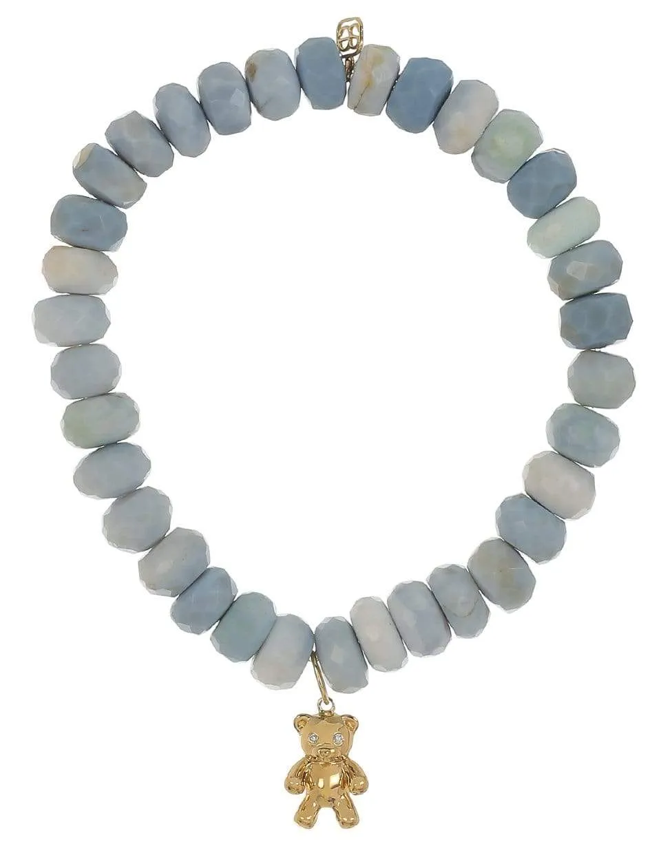 Teddy Bear Blue Opal Bracelet