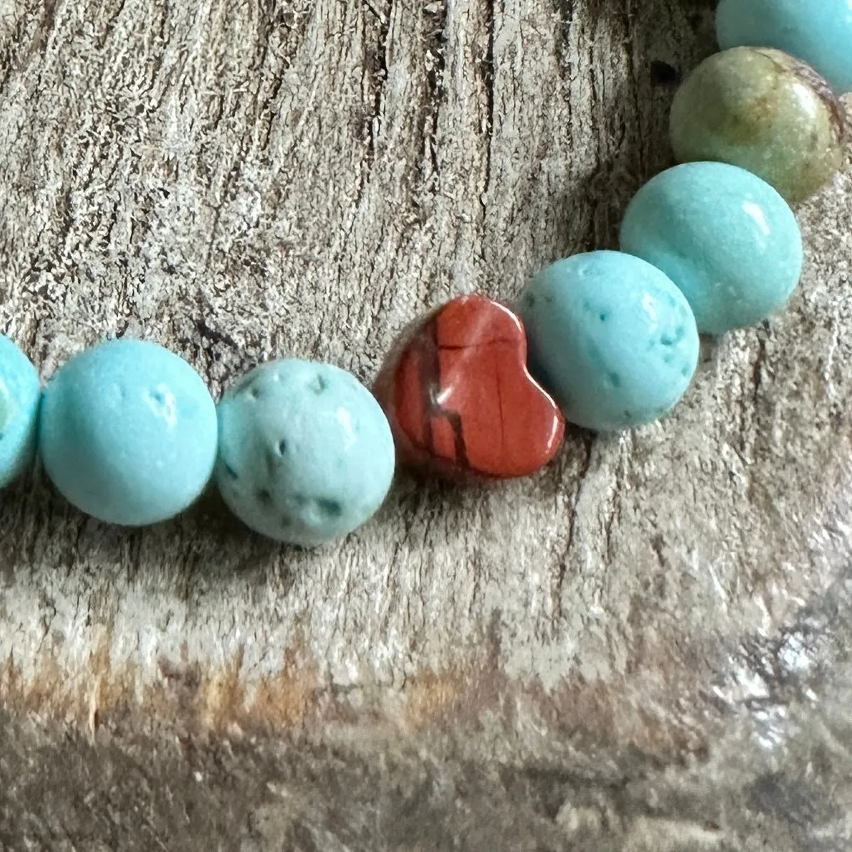 Turquoise   Red Jasper Mini