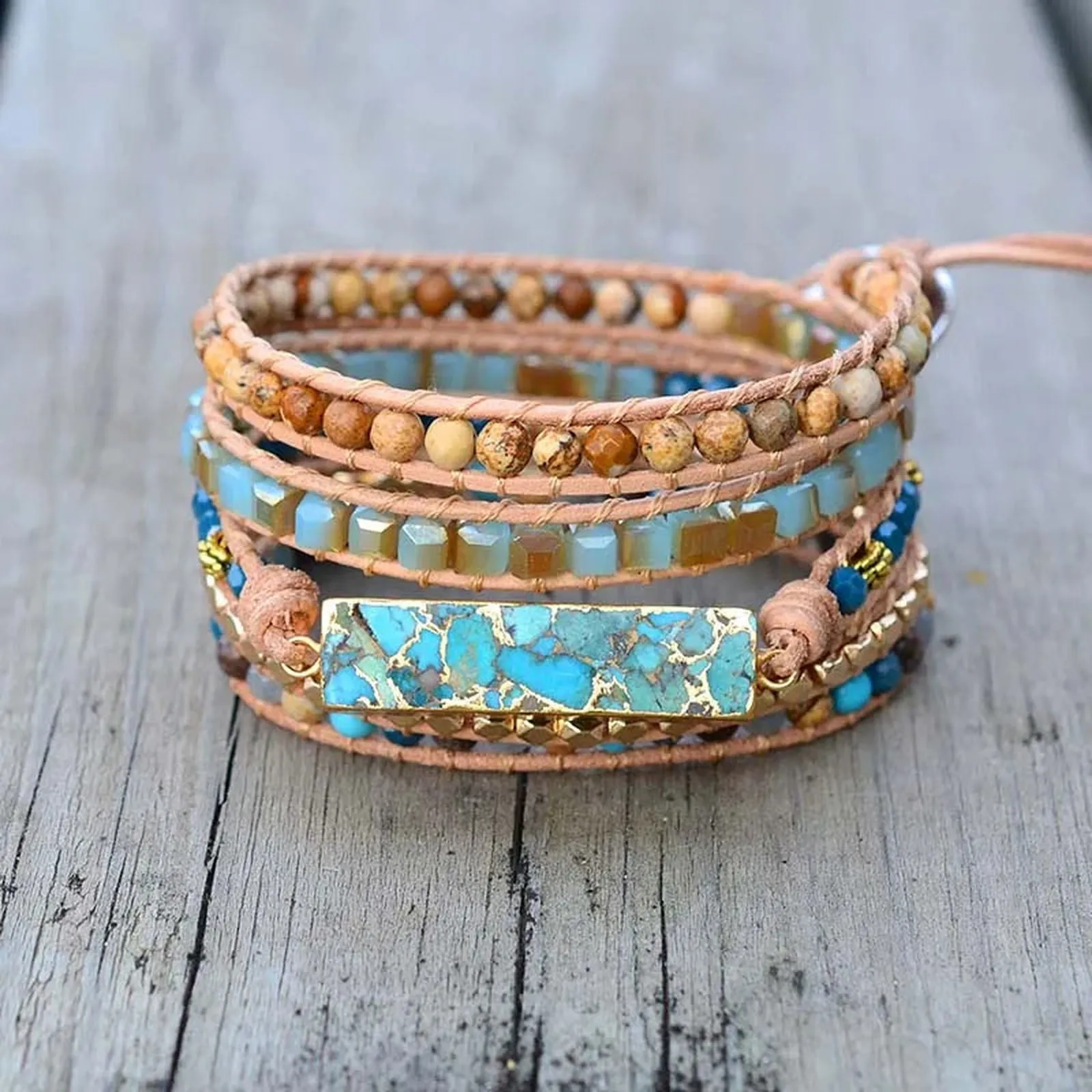 Turquoise Treasure Wrap Bracelet
